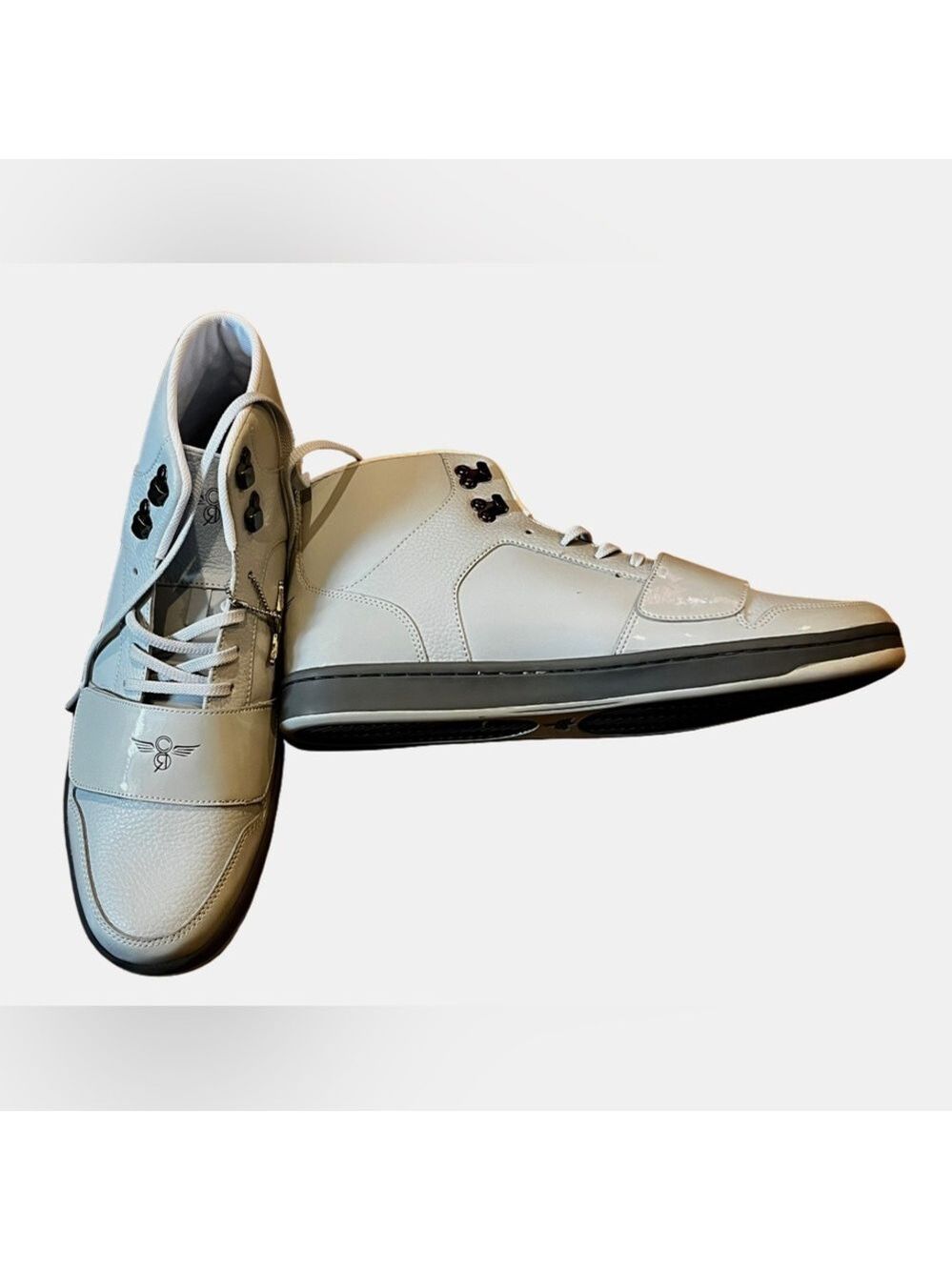 Creative Recreation Cesario Hi XXI Sneakers Gray Patent Leather Sz 13 $100 Y2K - Picture 2 of 13